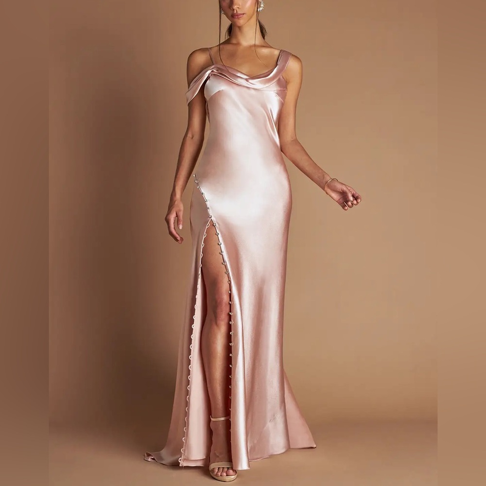 Azazie atelier Belle Blush Pink Gown